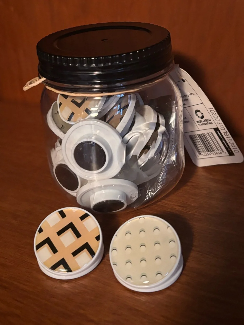 U Brands Black Magnetic Clips & Magnets Jar - 16 Count